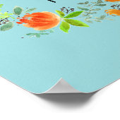 Beste moeder sinds Waterverf Floral Poster Sign (Hoek)