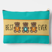 Beste Moeder Teddy Bears Grote Accessoire Pouch Etui (Achterkant)