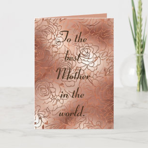 Beste moeder ter wereld feestdagen kaart