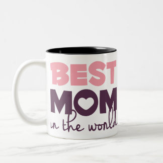 Beste moeder ter wereld, Happy Mothers Day Gift Tweekleurige Koffiemok