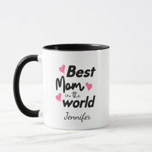 Beste moeder ter wereld met naam en foto mok