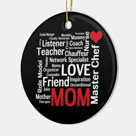 Beste moeder ter wereld - Moederdag of verjaardag Keramisch Ornament (Links)