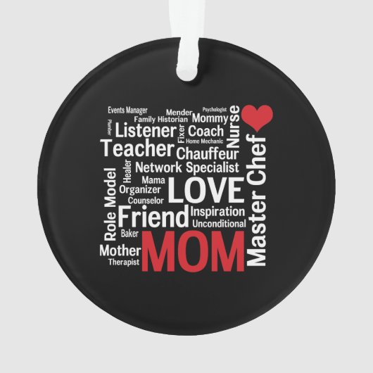 Beste moeder ter wereld - Moederdag of verjaardag Ornament (achterkant)