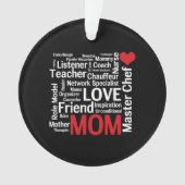 Beste moeder ter wereld - Moederdag of verjaardag Ornament (voorkant)