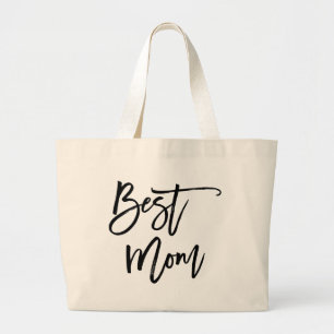 Beste Moeder Trendy Lettering Grote Tote Bag