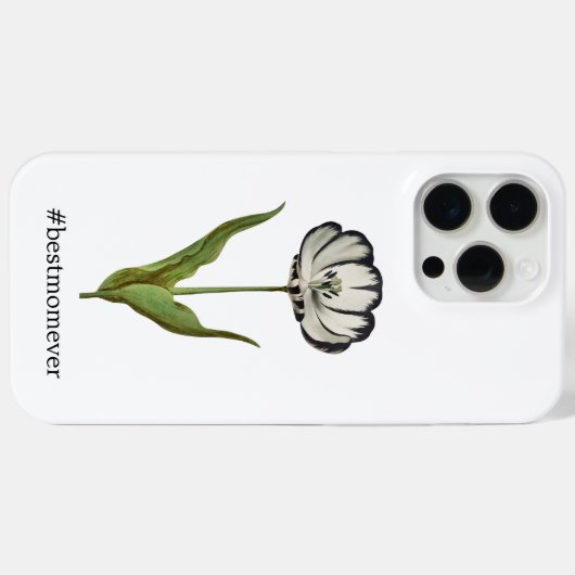 Beste Moeder Tulp Bagagelabel Case-Mate iPhone Case (Achterkant (horizontaal))