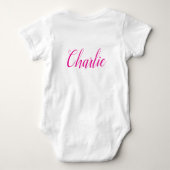 Beste moeder typografie Baby Bodysuit (Achterkant)