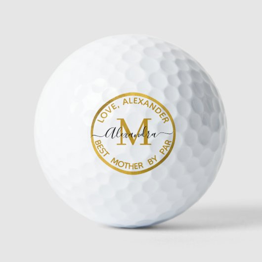 Beste moeder van Par Golf Balls Golfballen (Voorkant)