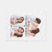 Beste Moederdag familie 3 Foto collage Fleece Deken (Voorkant (Horizontaal))