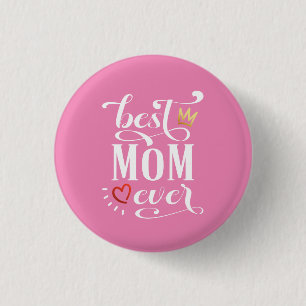 Beste Moederdag-offerte voor mama Pin-Button Ronde Button 3,2 Cm
