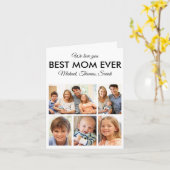 Beste Moederdag van de Fotocollage van Mam Ever Kaart (Gele Bloem)