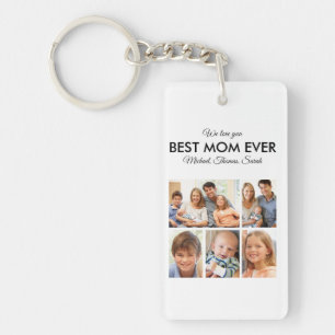 Beste Moederdag van de Fotocollage van Mam Ever Sleutelhanger