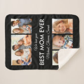 Beste Moederdag van Mam Ever Foto Collage Sherpa Deken (Voorkant (horizontaal))