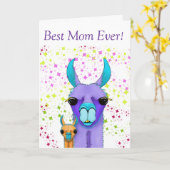 Beste Moederdag voor mama Kaart (Gele Bloem)