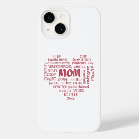 Beste moederkwaliteiten en moederkenmerken Invi Case-Mate iPhone Case (Achterkant)