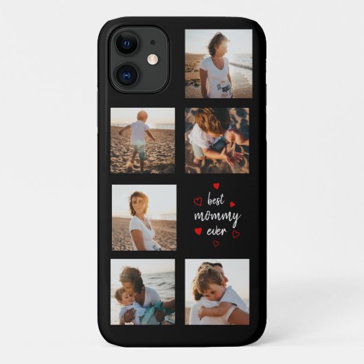 Beste Moeders Ooit Script Foto Collage Moederdag Case-Mate iPhone Case (Achterkant)