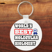 Beste moleculaire bioloog ter wereld sleutelhanger (Voorkant)