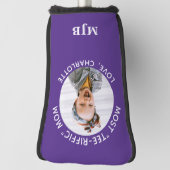 Beste MOM Aangepaste Foto Gepersonaliseerd Monogra Golfheadcover (Draai 90)