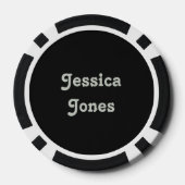 BESTE MOM aangepaste monogram poker chips (Achterkant)
