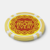 BESTE MOM aangepaste monogram poker chips (Enkel)