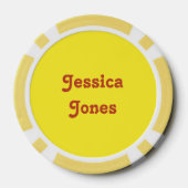 BESTE MOM aangepaste monogram poker chips (Achterkant)