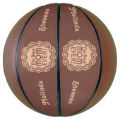 BESTE MOM-aangepaste naam en kleurenbasketbal Mini Basketbal (Verticaal)