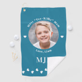 Beste MOM Golfer aangepaste foto gepersonaliseerd  Golfhanddoek (Insitu)