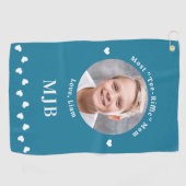 Beste MOM Golfer aangepaste foto gepersonaliseerd  Golfhanddoek (Horizontaal)