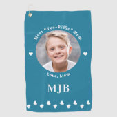 Beste MOM Golfer aangepaste foto gepersonaliseerd  Golfhanddoek (Voorkant)