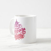 BESTE MOM OOIT GLITTER CUSTOM TYPOGRAPHY KOFFIEMOK (Voorkant links)