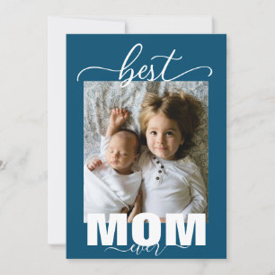 Beste MOM ooit Kinder Foto Moederdag Kaart