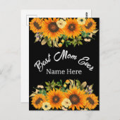 BESTE MOM OOIT MOEDERDAG GIFT BRIEFKAART (Voorkant / Achterkant)