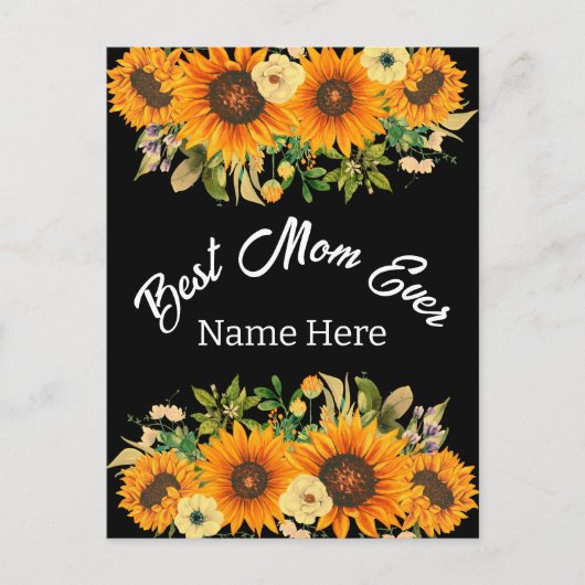 BESTE MOM OOIT MOEDERDAG GIFT BRIEFKAART (Voorkant)