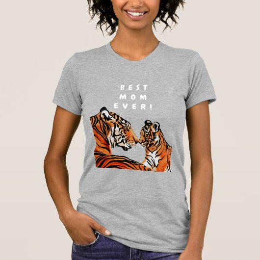 BESTE MOM OOIT, Tiger mama T-Shirt (Voorkant)