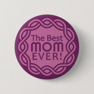 BESTE MOM-toets Ronde Button 5,7 Cm