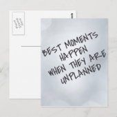 Beste momenten Inspirerend Briefkaart (Voorkant / Achterkant)