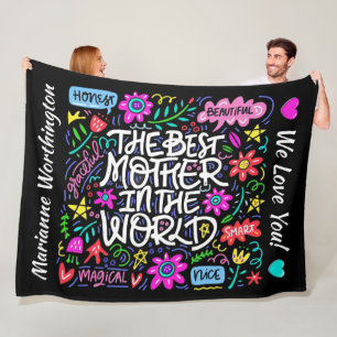BESTE MOTHER Fleece Blanket Deken