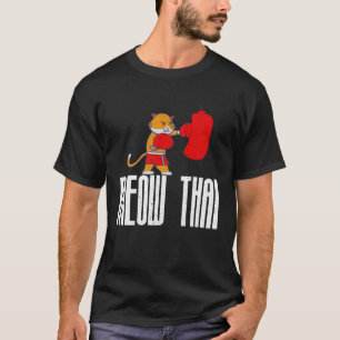 Beste Muay Thai Fighters zegt katten miauw Thaise T-shirt