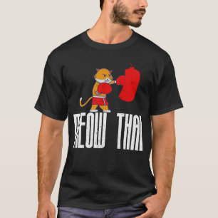 Beste Muay Thai Fighters zegt katten miauw Thaise T-shirt