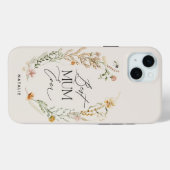 Beste Mum crème elegante wilde bloem bloemenelegan Case-Mate iPhone Case (Achterkant (horizontaal))