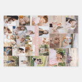 Beste Mummy ooit Script Moederdag Fotocollage Inpakpapier Vel (Voorkant 2)