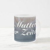 Beste Mutter aller Zeiten mit großer rosa Roos Matglas Koffiemok (Voorkant rechts)