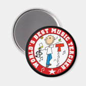 Beste muziekdocent Magnet ter wereld Magneet (Voorkant / Achterkant)