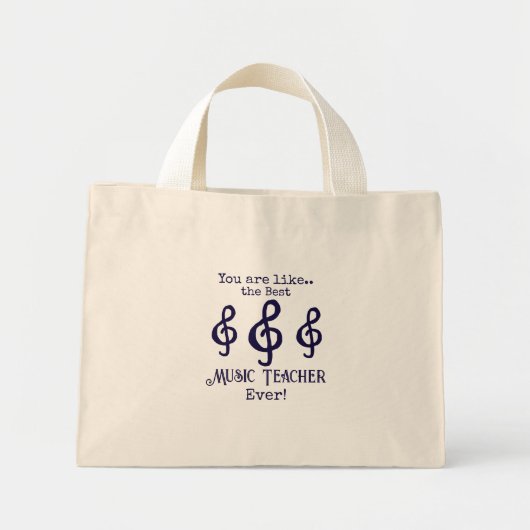 Beste Muziekleraar Canvas tas (Voorkant)