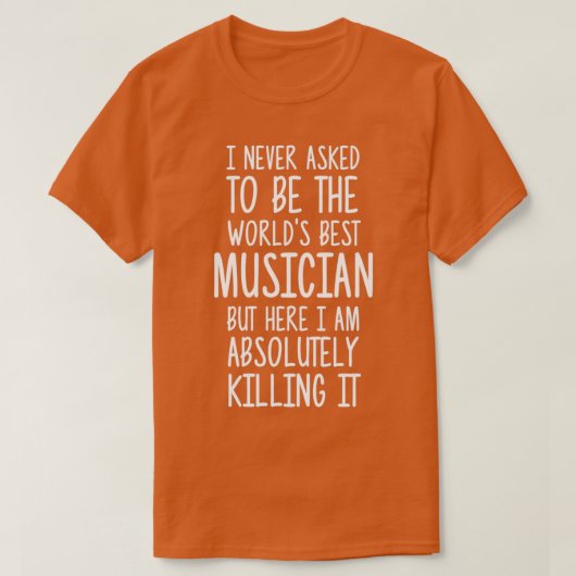 Beste muzikant (2) t-shirt (Design voorkant)