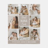 Beste NANA Ever Custom Fleece Blanket Deken (Voorkant)