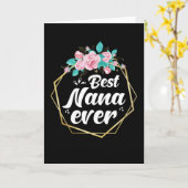 Beste Nana Ever Kaart (Gele Bloem)