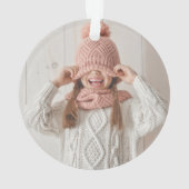 Beste Nana Ever | Rustic Snowflake en Foto Ornament (achterkant)