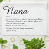 Beste Nana, Oma, Oma definitie script Theedoek (Gevouwen)