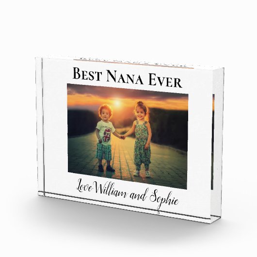 Beste Nana ooit Custom Photo Block Fotoblokken (Rechts)